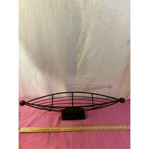Metal boat home decor fruit basket?‎ 24x5.5x5"
